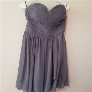 Grey bridesmaid dress
